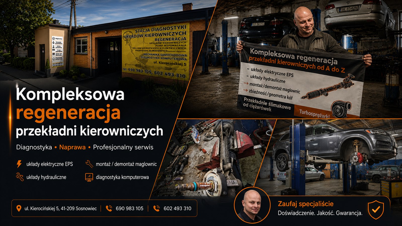 Damian Falkowski — kompleksowa regeneracja przekładni kierowniczych w Sosnowcu